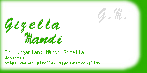 gizella mandi business card